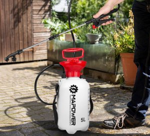 OPRYSKIWACZ RĘCZNY CIŚNIENIOWY OGRODOWY 5 L 3 BAR MOCNY MAPOWER 15