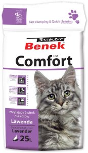 Super Benek Zbrylający żwirek dla kota o zapachu lawendy 10 l 1