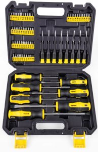 Zestaw śrubokrętów wkrętaków i bitów z magnesem 65el. 16