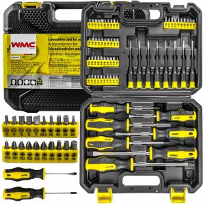 Zestaw śrubokrętów wkrętaków i bitów z magnesem 65el. 10