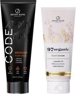 7suns Code Bronzer Dla Mężczyzn 250ml + Krem Do Rąk 75ml Gratis 1