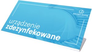 7suns Tabliczka "Urządzenie Zdezynfekowano" Do Solarium 1