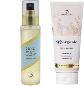 7suns GOLD & GLOW Eliksir Do Opalania Olejek + Krem Do Rąk 75ml Gratis 1