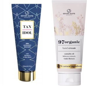 7suns Tan Idol 200x Mega Mocny Bronzer Golden Edit + Krem Do Rąk 75ml Gratis 1