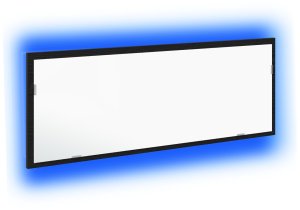 vidaXL Lustro LED do łazienki Czarny Dąb 100x8,5x37 cm Z drewna inżynieryjnego 2