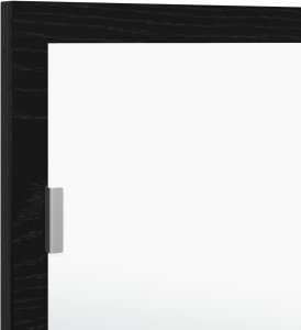 vidaXL Lustro LED do łazienki Czarny Dąb 100x8,5x37 cm Z drewna inżynieryjnego 8