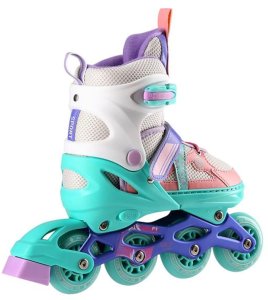 Rolki Nils Extreme NJ1828A rekreacyjne regulowane miętowe r. 31-34 2