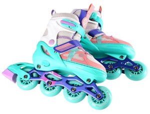 Rolki Nils Extreme NJ1828A rekreacyjne regulowane miętowe r. 31-34 6