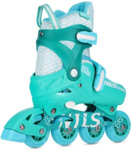 Rolki Nils Extreme NA13102 rekreacyjne regulowane turkusowe r. 26-29 4