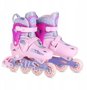 Rolki Nils Extreme NA13102 rekreacyjne regulowane różowe r. 30-33 5