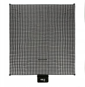 NC2311 KOC PIKNIKOWY BIAŁO-CZARNY 200x200 CM PE + ALU NILS CAMP 7