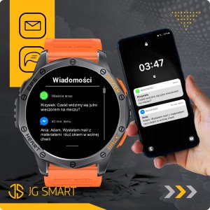 SMARTWATCH MĘSKI GPS MENU POLSKIE WODOODPORNY SPORT ROZMOWY SMART WATCH PL 12
