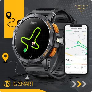 SMARTWATCH MĘSKI GPS MENU POLSKIE WODOODPORNY SPORT ROZMOWY SMART WATCH PL 4