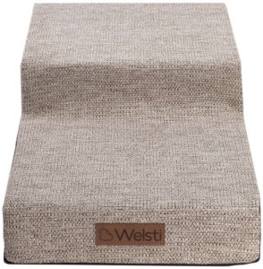 Welsti Schody dla psa 30cm 2 pochylne stopnie beżowo-brązowe 4