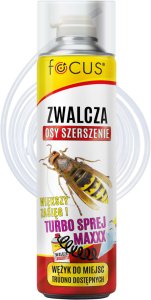Focus Turbo Sprej MAXXX zwalcza osy i szerszenie 500ml + wężyk 6