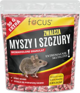 Trutka na myszy i szczury granulat bromadiolone Focus 1 kg 1