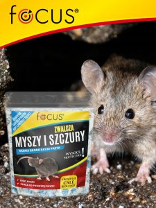 Focus Trutka na myszy i szczury pasta brodifacoum 1 kg 3