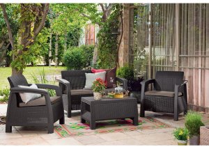 Zestaw mebli ogrodowych Bahamas lounge set brąz 230683 KETER 2