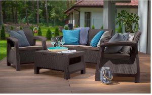 Zestaw mebli ogrodowych Bahamas lounge set brąz 230683 KETER 8