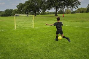 Metalowa bramka do piłki nożnej dla dzieci  215x152x61 cm 7