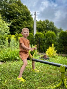 Huśtawka Małpiszon Metalowa huśtawka wahadłowa do ogrodu równoważnia, dla dzieci 3+ 7