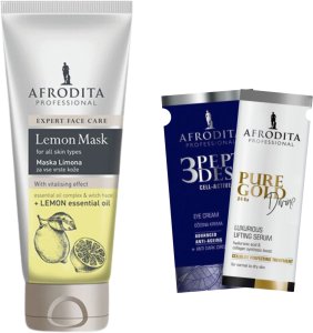 Afrodita Face Mask Lemon Cytrynowa Maska Do Twarzy + 2 Próbki 1