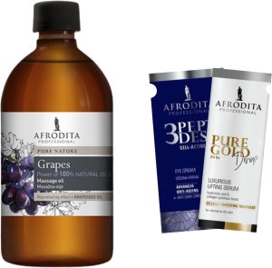 Afrodita Grapes Winogronowy Olejek Do Masażu + 2 Próbki 1