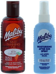 Malibu Olejek Do Opalania 100ml + Spray Po Opalaniu 100ml 1