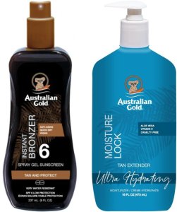 Australian Gold Żel W Sprayu Z Bronzerem SPF6 + Moisture Lock 473ml 1