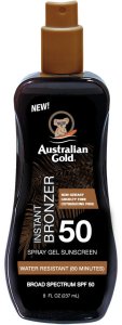 Australian Gold Żel W Sprayu Z Bronzerem SPF50 1