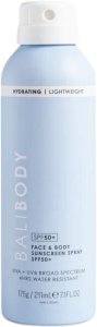 Bali Body Spray Przeciwsłoneczny SPF50 Do Twarzy I Ciała 1