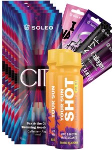 Soleo City 5x15ml Bronzer Z Przyspieszaczem Opalania + Gratisy 1