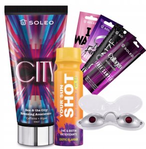 Soleo City 150ml Bronzer Z Przyspieszaczem Opalania + Gratisy 1