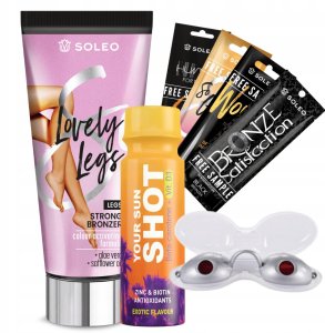 Soleo Lovely Legs 135ml Mocny Bronzer Do Opalania Nóg + Gratisy 1