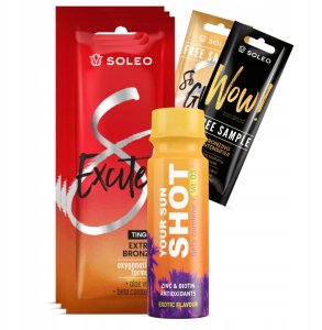 Soleo Excited 3x15ml Bronzer Rozgrzewający Z Efektem Tingle + Gratisy 1