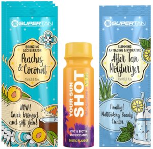 Supertan Peaches & Coconut 3x 15ml Bronzer Z Przyspieszaczem + Gratisy 1
