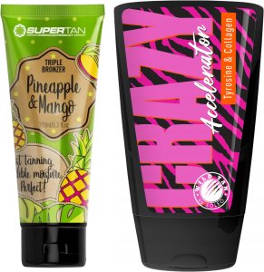 Supertan Pineapple & Mango + Wild Tan Crazy Gratis 1