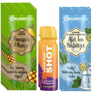 Supertan Pineapple & Mango 5x 15ml Potrójny Bronzer + Gratisy 1