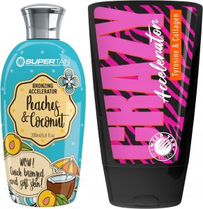 Supertan Peaches Cocount&Cream + Wild Tan Crazy Gratis 1