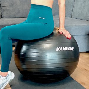 PIŁKA GIMNASTYCZNA REHABILITACYJNA TRENING FITNESS DUŻA 65 CM Z POMPKĄ 3