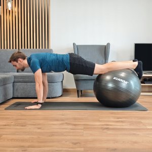 PIŁKA GIMNASTYCZNA REHABILITACYJNA TRENING FITNESS DUŻA 65 CM Z POMPKĄ 5