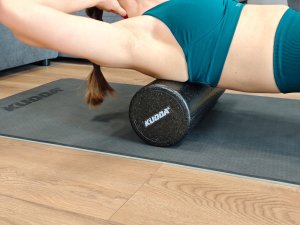 DUŻY ROLLER WAŁEK DO MASAŻU MIĘŚNI ROLOWANIA PIANKA EPP 45 cm 2