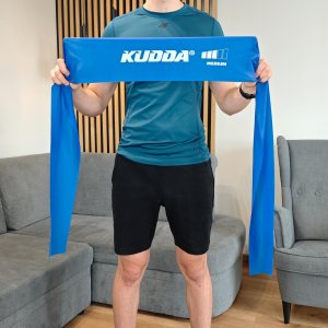 ZESTAW 5 GUM TAŚM FLAT BAND DO ĆWICZEŃ REHABILITACJI TRENINGU FITNESS 2M 9