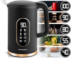 Czajnik Berdsen Czajnik elektryczny 1,7l BD-712 czarno-złoty 9