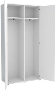 Tapicerowana garderoba Noris IV z lustrem - kolor biały + tkanina Trinity 32 7