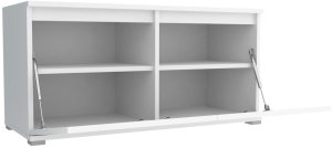 Tapicerowana garderoba Noris IV z lustrem - kolor biały + tkanina Trinity 32 8