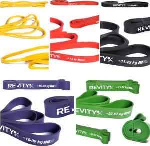 Revity Gumy do ćwiczeń oporowe Power Bands zestaw 5 sztuk 3-57 kg 4