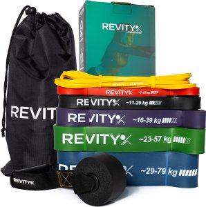 Revity Gumy do ćwiczeń oporowe Power Bands zestaw 6 sztuk 3-79 kg 2