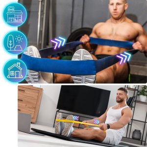 Revity Gumy do ćwiczeń oporowe Power Bands zestaw 6 sztuk 3-79 kg 11