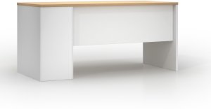 Biurko Angel Loft Work Light Biało-Brązowe 160 cm x 70 cm 2